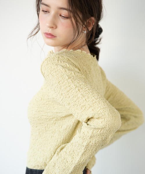 flowriri（フロウリリ）の「flowriri ワッシャートップス（シャツ/ブラウス・レディース・ホワイト/ライトグレー/ライトグリーン・FREE）」の15枚目の写真