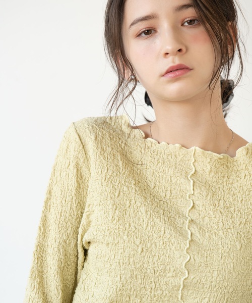 flowriri（フロウリリ）の「flowriri ワッシャートップス（シャツ/ブラウス・レディース・ホワイト/ライトグレー/ライトグリーン・FREE）」の18枚目の写真