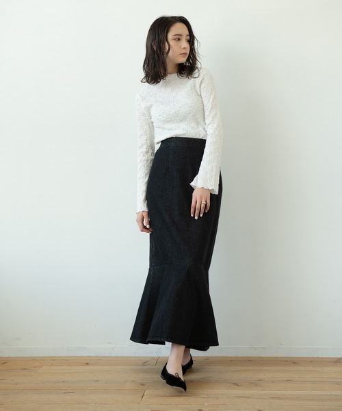 flowriri（フロウリリ）の「flowriri ワッシャートップス（シャツ/ブラウス・レディース・ホワイト/ライトグレー/ライトグリーン・FREE）」の13枚目の写真