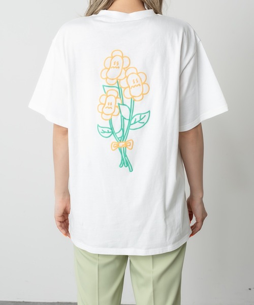RASVOA（ラスボア）の「フラワー？Ｔシャツ（Tシャツ/カットソー・レディース・ブラック/オフホワイト・FREE）」の22枚目の写真