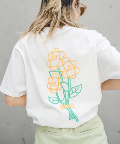 RASVOA（ラスボア）の「フラワー？Ｔシャツ（Tシャツ/カットソー・レディース・ブラック/オフホワイト・FREE）」の11枚目の写真