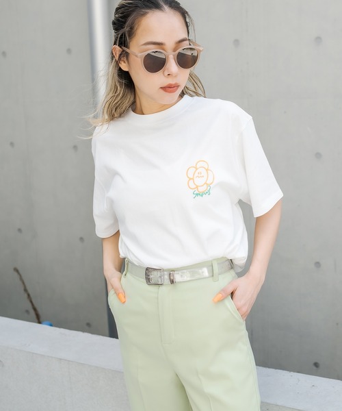 RASVOA（ラスボア）の「フラワー？Ｔシャツ（Tシャツ/カットソー・レディース・ブラック/オフホワイト・FREE）」の5枚目の写真