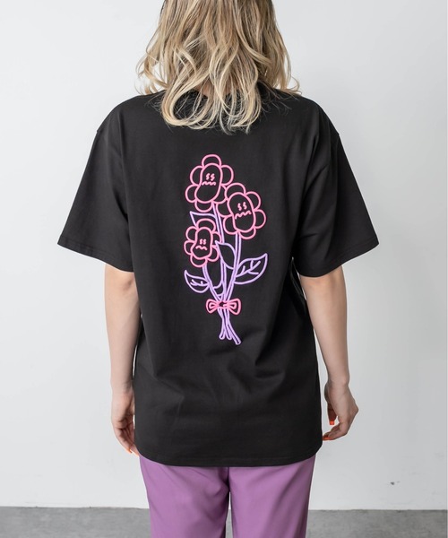 RASVOA（ラスボア）の「フラワー？Ｔシャツ（Tシャツ/カットソー・レディース・ブラック/オフホワイト・FREE）」の17枚目の写真