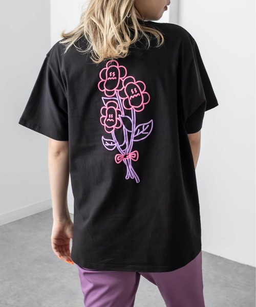 RASVOA（ラスボア）の「フラワー？Ｔシャツ（Tシャツ/カットソー・レディース・ブラック/オフホワイト・FREE）」の19枚目の写真