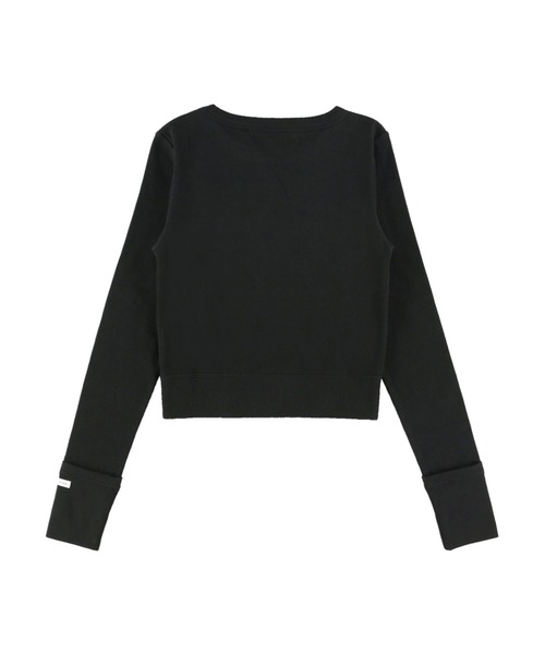 ALEXIA STAM（アリシアスタン）の「【Jelly 6月号掲載】Long Sleeve Rib Cropped Top/ロングスリーブリブクロップドトップ（Tシャツ/カットソー・レディース・ブラック/オフホワイト/グレイッシュベージュ・FREE）」の18枚目の写真