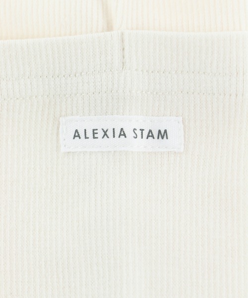 ALEXIA STAM（アリシアスタン）の「【Jelly 6月号掲載】Long Sleeve Rib Cropped Top/ロングスリーブリブクロップドトップ（Tシャツ/カットソー・レディース・ブラック/オフホワイト/グレイッシュベージュ・FREE）」の6枚目の写真