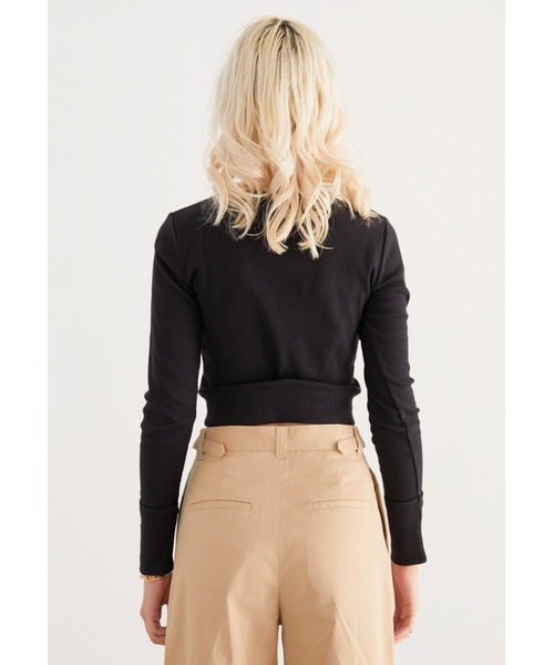 ALEXIA STAM（アリシアスタン）の「【Jelly 6月号掲載】Long Sleeve Rib Cropped Top/ロングスリーブリブクロップドトップ（Tシャツ/カットソー・レディース・ブラック/オフホワイト/グレイッシュベージュ・FREE）」の20枚目の写真