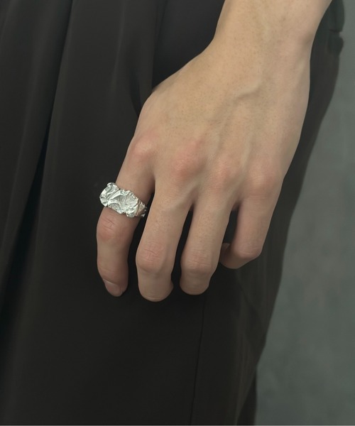blatto(ブラット)の「【blatto 925silver】925シルバー アート デザイン ワイド リング ゴールド(k18メッキ仕様) シルバー(プラチナメッキ仕様)tbr3-6 Nn(リング・メンズ・ゴールド/シルバー・FREE)」の6枚目の写真