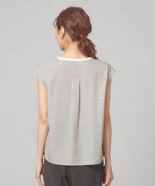 closet story（クローゼットストーリー）の「＜closet story＞キカハイショク フレンチスリーブ ブラウス（シャツ/ブラウス・レディース・ネイビー/ナチュラル・FREE）」の8枚目の写真