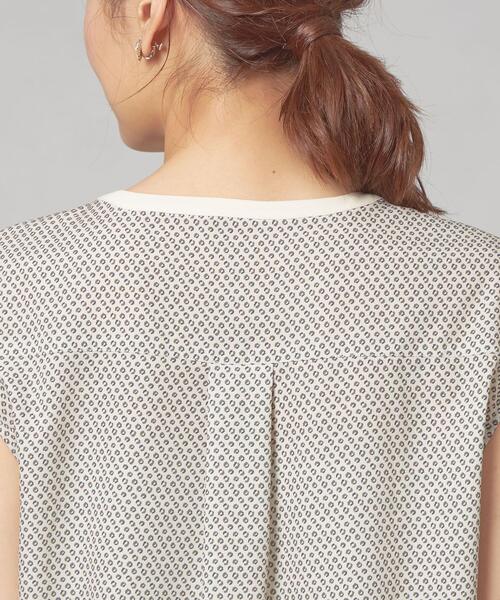 closet story（クローゼットストーリー）の「＜closet story＞キカハイショク フレンチスリーブ ブラウス（シャツ/ブラウス・レディース・ネイビー/ナチュラル・FREE）」の6枚目の写真