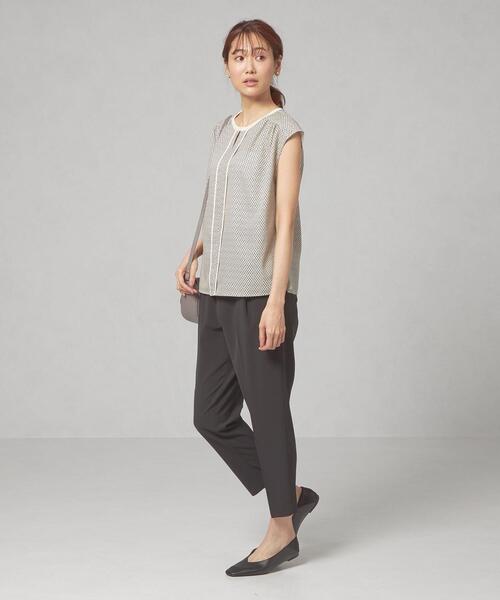 closet story（クローゼットストーリー）の「＜closet story＞キカハイショク フレンチスリーブ ブラウス（シャツ/ブラウス・レディース・ネイビー/ナチュラル・FREE）」の9枚目の写真