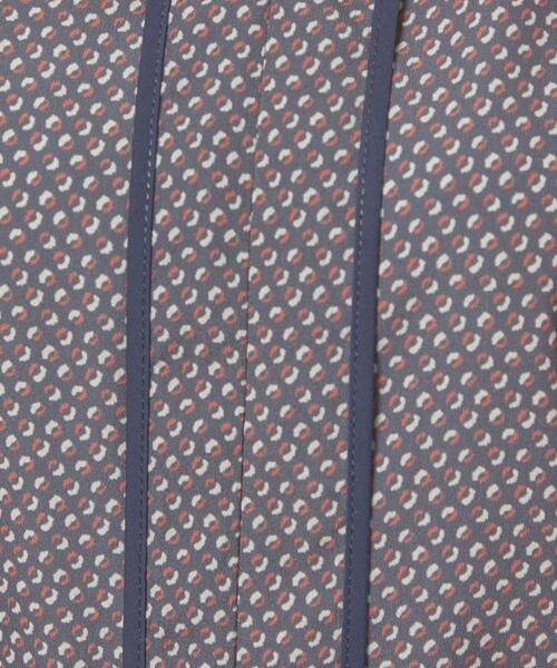 closet story（クローゼットストーリー）の「＜closet story＞キカハイショク フレンチスリーブ ブラウス（シャツ/ブラウス・レディース・ネイビー/ナチュラル・FREE）」の4枚目の写真