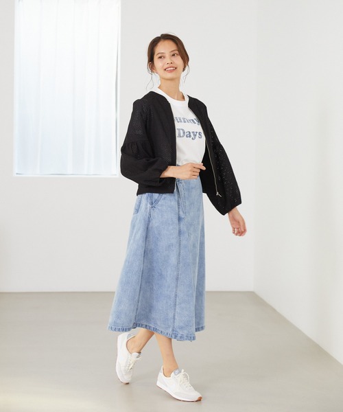 Rewde（ルゥデ）の「コットンレースノーカラーブルゾン（1R16-04061）（その他アウター・レディース・ホワイト/ブラック・M/L）」の16枚目の写真