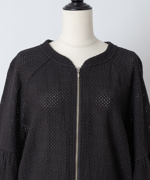 Rewde（ルゥデ）の「コットンレースノーカラーブルゾン（1R16-04061）（その他アウター・レディース・ホワイト/ブラック・M/L）」の19枚目の写真