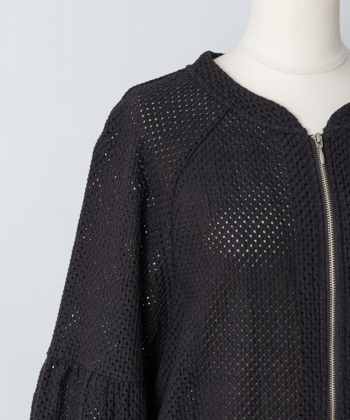 Rewde（ルゥデ）の「コットンレースノーカラーブルゾン（1R16-04061）（その他アウター・レディース・ホワイト/ブラック・M/L）」の13枚目の写真