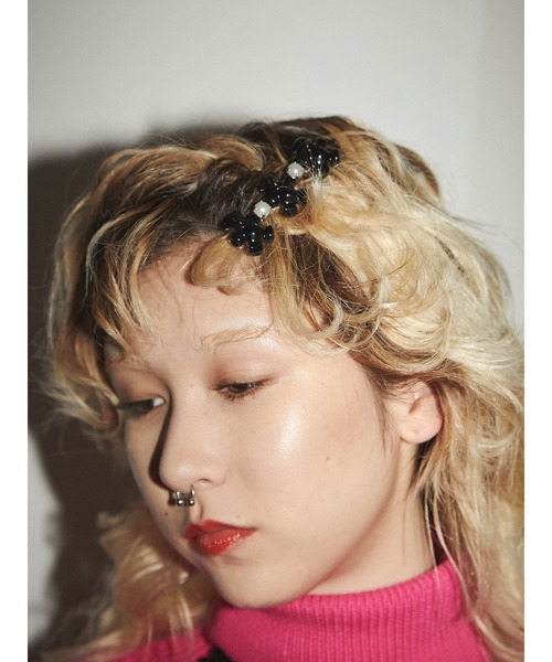 PAMEO POSE（パメオポーズ）の「Beads Bear Toy Hairpin（ピアス