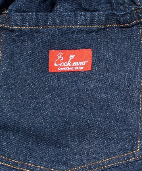 COOKMAN(クックマン)の「Cookman クックマン シェフショートパンツ ハーフパンツ イージーパンツ デニム(デニムパンツ・レディース・ネイビー・SMALL/LARGE/X-LARGE/MEDIUM)」の6枚目の写真