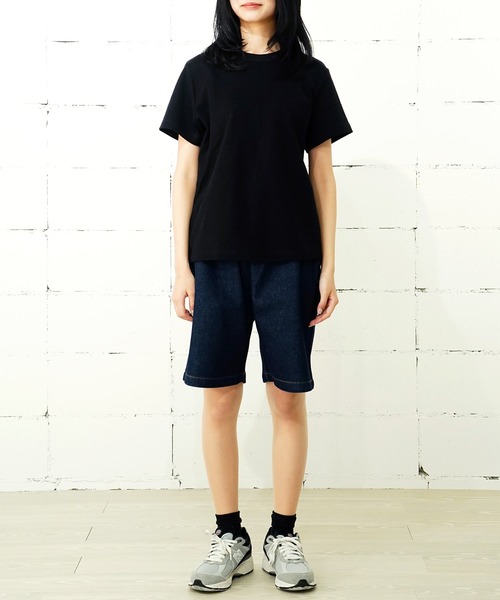COOKMAN(クックマン)の「Cookman クックマン シェフショートパンツ ハーフパンツ イージーパンツ デニム(デニムパンツ・レディース・ネイビー・SMALL/LARGE/X-LARGE/MEDIUM)」の11枚目の写真