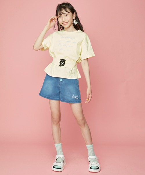 JENNI love（ジェニィラブ）の「シェルシースルークルーソックス（ソックス/靴下・キッズ・イエロー/ラベンダー/ミント・19-21cm/22-24cm）」の9枚目の写真