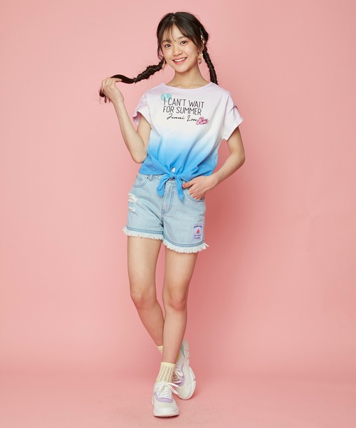 JENNI love（ジェニィラブ）の「シェルシースルークルーソックス（ソックス/靴下・キッズ・イエロー/ラベンダー/ミント・19-21cm/22-24cm）」の7枚目の写真