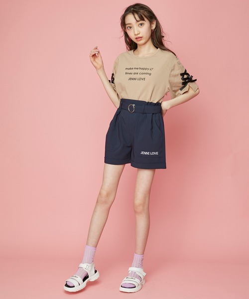 JENNI love（ジェニィラブ）の「シェルシースルークルーソックス（ソックス/靴下・キッズ・イエロー/ラベンダー/ミント・19-21cm/22-24cm）」の8枚目の写真