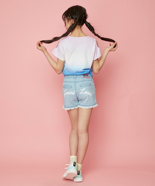 JENNI love（ジェニィラブ）の「シェルシースルークルーソックス（ソックス/靴下・キッズ・イエロー/ラベンダー/ミント・19-21cm/22-24cm）」の6枚目の写真