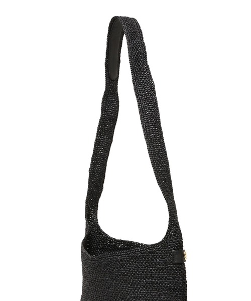 Helen Kaminski（ヘレンカミンスキー）の「HELEN KAMINSKI(ヘレンカミンスキー)Iconic Raffia Crochet Bags（ショルダーバッグ・レディース・ブラック・F）」の9枚目の写真
