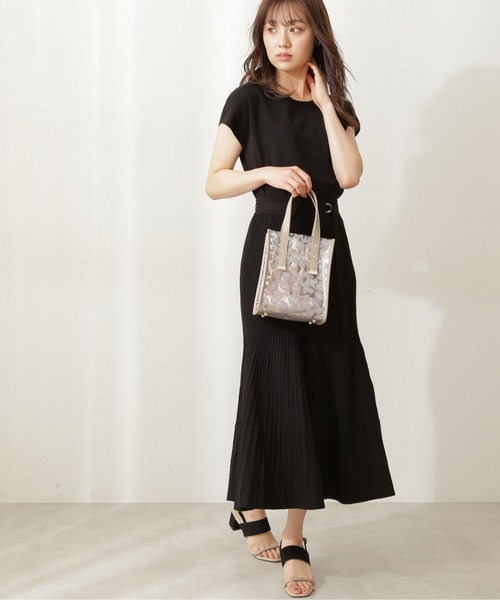 PROPORTION BODY DRESSING（プロポーションボディドレッシング）の「ベーシックニットセットアップ / 1211140511（ワンピース・レディース・ライトグリーン/パープル/ブラック・MEDIUM/SMALL）」の2枚目の写真