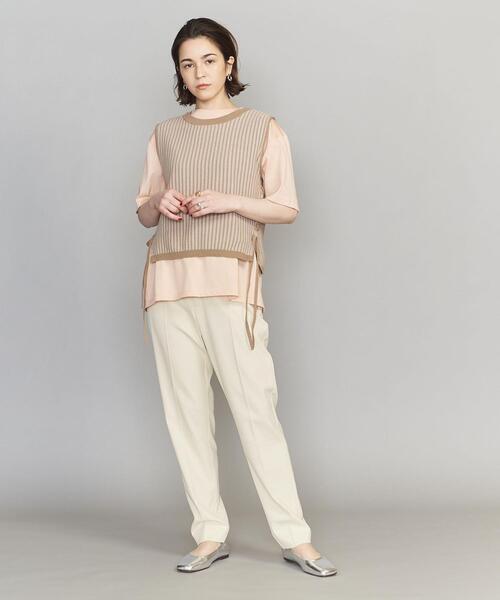 BEAUTY&YOUTH UNITED ARROWS(ビューティーアンドユースユナイテッドアローズ)の「BY ツイルハイウエストテーパードパンツ(その他パンツ・レディース・ブラック/ライム/クリーム・SMALL/MEDIUM/LARGE)」の11枚目の写真