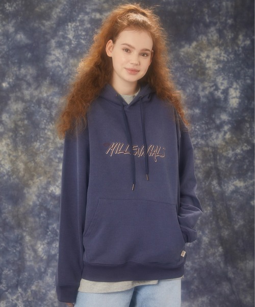 MCnCHIPs(メッケンチップス)の「【MCnCHIPs】VINTAGE PIGMENT HOODIE / メッケンチップス ヴィンテージ ピグメント フーディー(パーカー・レディース・チャコールグレー/ブルー・1/2)」の7枚目の写真