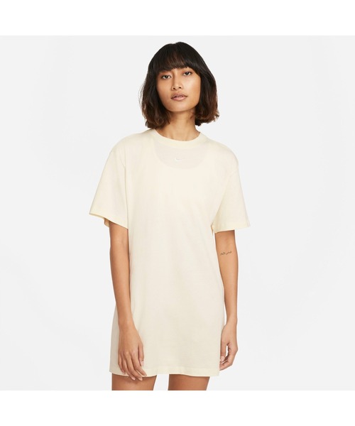 NIKE(ナイキ)の「ナイキ NIKE ナイキ ウィメンズ NSW エッセンシャル ドレス(ワンピース・レディース・クリーム/ブラック・S/XL/M/L)」の2枚目の写真