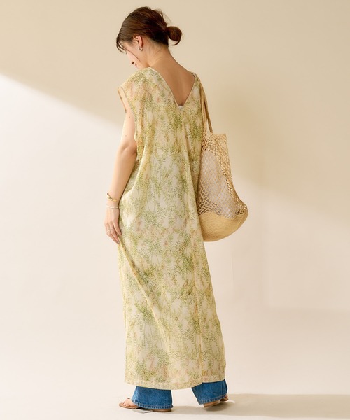 SHENERY（シーナリー）の「ボタニカルプリントドレス（ワンピース・レディース・ピンク/ベージュ・FREE）」の12枚目の写真