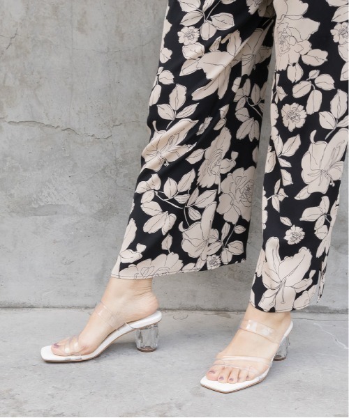 RANDA（ランダ）の「変形クリアヒールミュールサンダル（サンダル・レディース・ベージュ/グリーン/クリア・LL/S/M/L）」の15枚目の写真