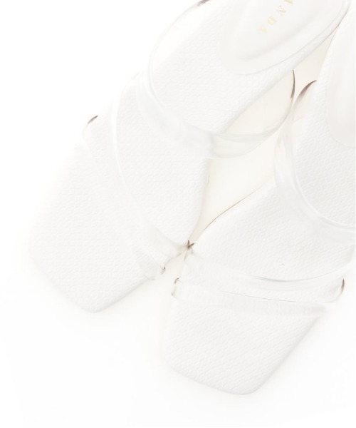 RANDA（ランダ）の「変形クリアヒールミュールサンダル（サンダル・レディース・ベージュ/グリーン/クリア・LL/S/M/L）」の7枚目の写真