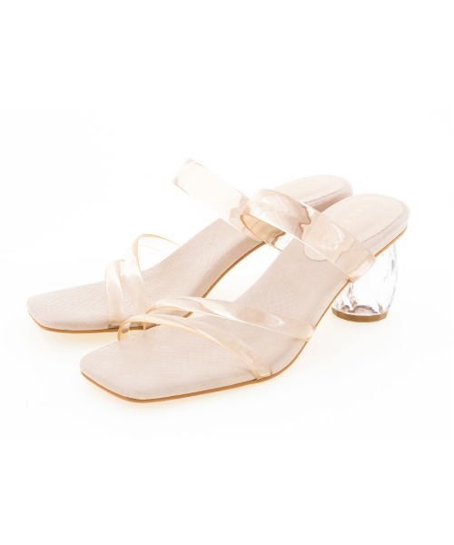 RANDA（ランダ）の「変形クリアヒールミュールサンダル（サンダル・レディース・ベージュ/グリーン/クリア・LL/S/M/L）」の12枚目の写真