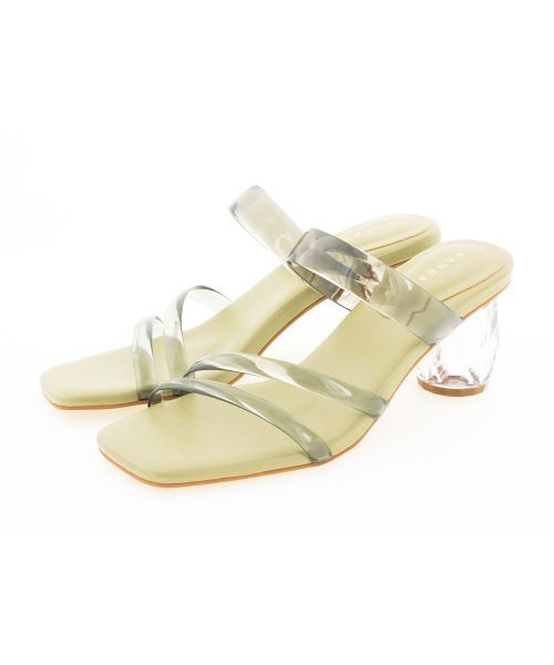 RANDA（ランダ）の「変形クリアヒールミュールサンダル（サンダル・レディース・ベージュ/グリーン/クリア・LL/S/M/L）」の14枚目の写真