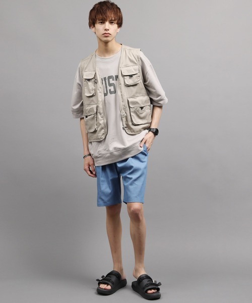 air tokyo sellection(エアートウキョウセレクション)の「T/Cフィッシングベスト(ベスト・メンズ・カーキ/チャコール・LARGE/X-LARGE)」の9枚目の写真