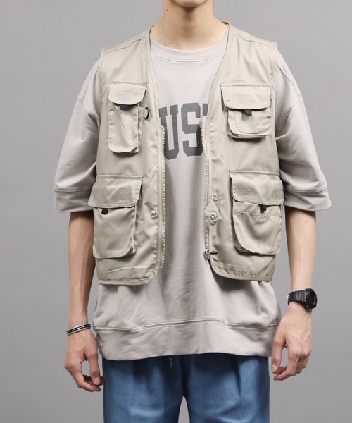 air tokyo sellection(エアートウキョウセレクション)の「T/Cフィッシングベスト(ベスト・メンズ・カーキ/チャコール・LARGE/X-LARGE)」の11枚目の写真