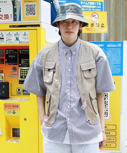 air tokyo sellection(エアートウキョウセレクション)の「T/Cフィッシングベスト(ベスト・メンズ・カーキ/チャコール・LARGE/X-LARGE)」の21枚目の写真