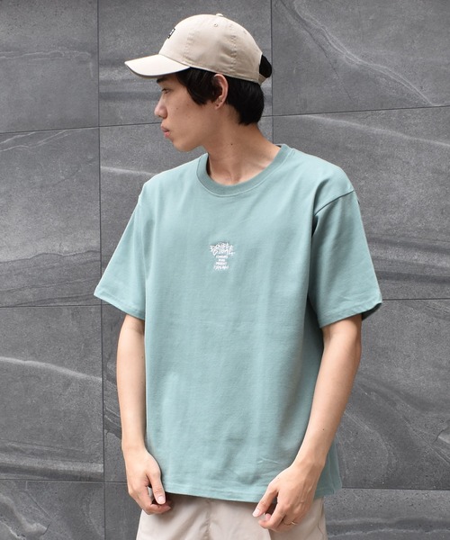 DOUBLE STEAL（ダブルスティール）の「WORLD HEAVY WEIGHT 半袖Tシャツ（Tシャツ/カットソー・メンズ・グレー/グリーン・MEDIUM/LARGE/X-LARGE）」の6枚目の写真