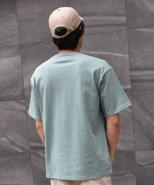 DOUBLE STEAL（ダブルスティール）の「WORLD HEAVY WEIGHT 半袖Tシャツ（Tシャツ/カットソー・メンズ・グレー/グリーン・MEDIUM/LARGE/X-LARGE）」の8枚目の写真