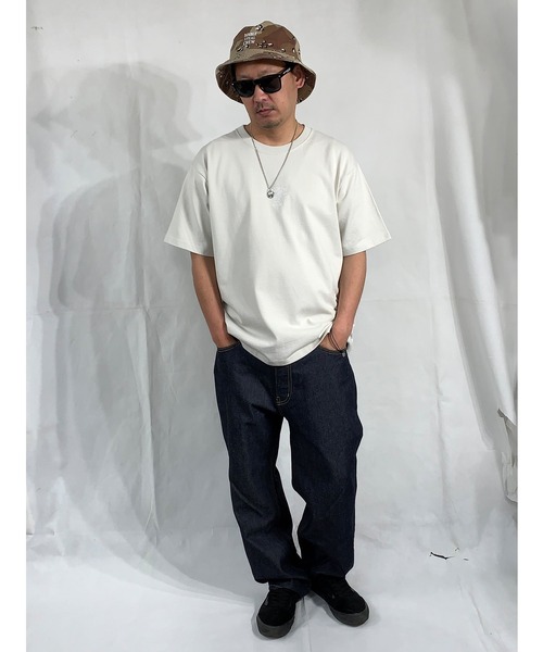 DOUBLE STEAL（ダブルスティール）の「WORLD HEAVY WEIGHT 半袖Tシャツ（Tシャツ/カットソー・メンズ・グレー/グリーン・MEDIUM/LARGE/X-LARGE）」の11枚目の写真