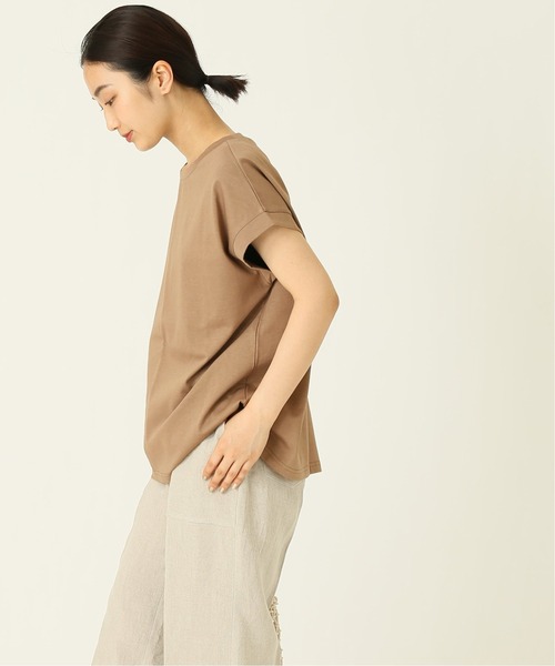 journal standard L'essage（ジャーナルスタンダードレサージュ）の「60/2 フレンチ Tシャツ◆（Tシャツ/カットソー・レディース・ホワイト/ブラック/ブラウン・FREE）」の12枚目の写真