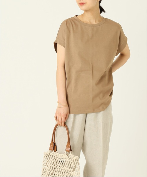 journal standard L'essage（ジャーナルスタンダードレサージュ）の「60/2 フレンチ Tシャツ◆（Tシャツ/カットソー・レディース・ホワイト/ブラック/ブラウン・FREE）」の16枚目の写真