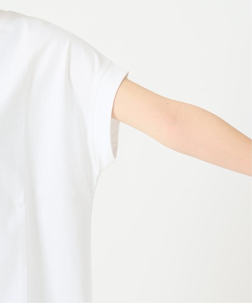 journal standard L'essage（ジャーナルスタンダードレサージュ）の「60/2 フレンチ Tシャツ◆（Tシャツ/カットソー・レディース・ホワイト/ブラック/ブラウン・FREE）」の10枚目の写真