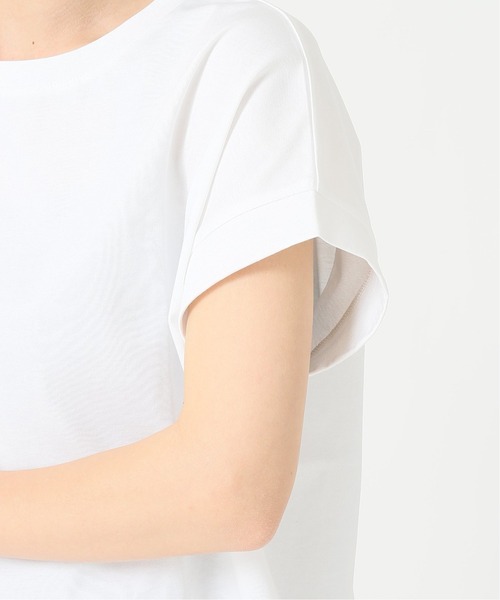 journal standard L'essage（ジャーナルスタンダードレサージュ）の「60/2 フレンチ Tシャツ◆（Tシャツ/カットソー・レディース・ホワイト/ブラック/ブラウン・FREE）」の13枚目の写真