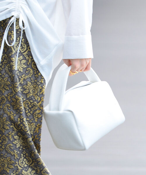 Ray BEAMS（レイビームス）の「Ray BEAMS / スクエア ミニ バッグ（ハンドバッグ・レディース・ホワイト/ブラック・ONE SIZE）」の3枚目の写真