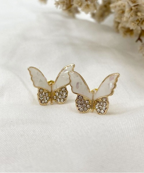 apres jour(アプレジュール)の「【apres jour×ARIAZ】蝶モチーフピアス(ピアス(両耳用)・レディース・ゴールド・FREE)」の1枚目の写真