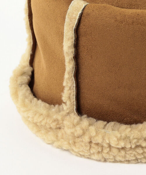 Ray BEAMS(レイビームス)の「Ray BEAMS / フェイク スエード ロールアップ 帽(ハット・レディース・ダークブラウン/ブラウン系その他3・ONE SIZE)」の5枚目の写真