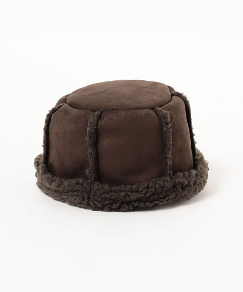 Ray BEAMS(レイビームス)の「Ray BEAMS / フェイク スエード ロールアップ 帽(ハット・レディース・ダークブラウン/ブラウン系その他3・ONE SIZE)」の8枚目の写真